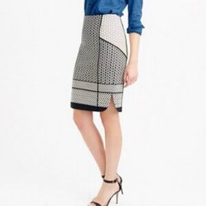 J. Crew Pencil Skirt in Geometric Patterns NWOT